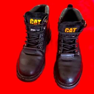 Like New CATERPILLAR Black  Leather Boot.